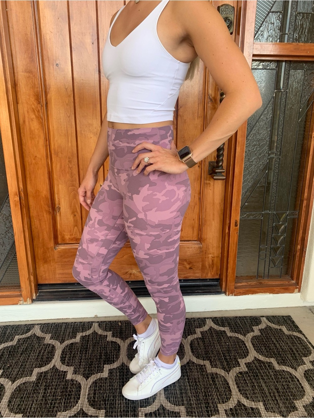 lululemon athletica Mauve Camo Leggings